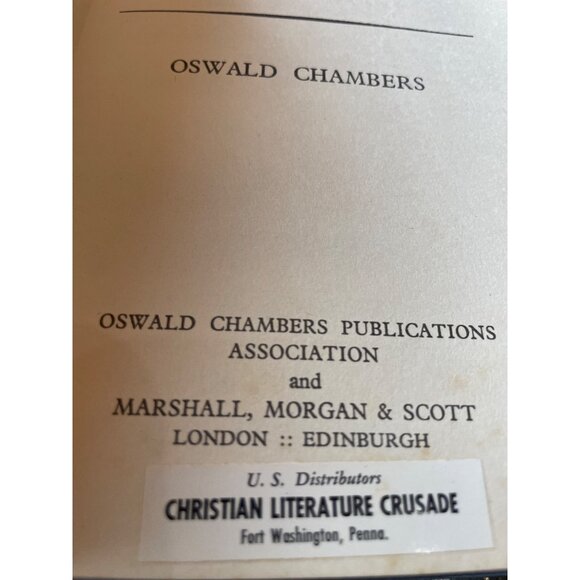 Conformed To His Image Hardcover Book By Oswald Chambers 1963 - Picture 6 of 8